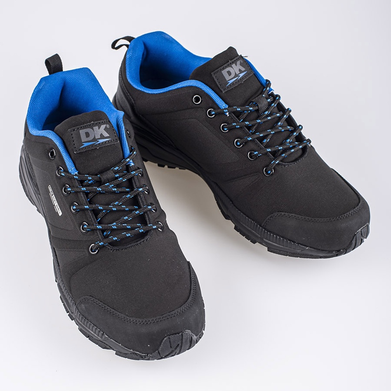 Zapatillas trekking hombre DK negro y azul 2