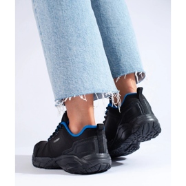 Zapatillas trekking mujer DK negro y azul 4