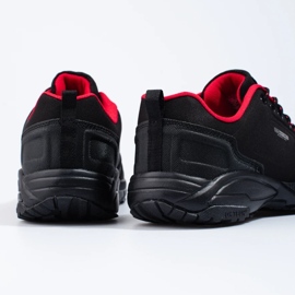 Zapatillas trekking DK hombre negro y rojo 1