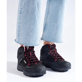 Zapatillas de trekking de mujer con pala alta DK negro 3