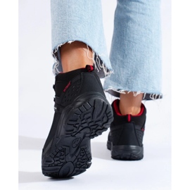 Zapatillas de trekking de mujer con pala alta DK negro 4