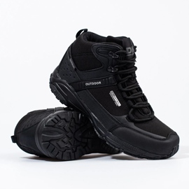Zapatos de trekking de hombre DK con cordones y parte superior alta negro 3