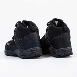Zapatos de trekking de hombre DK con cordones y parte superior alta negro 4