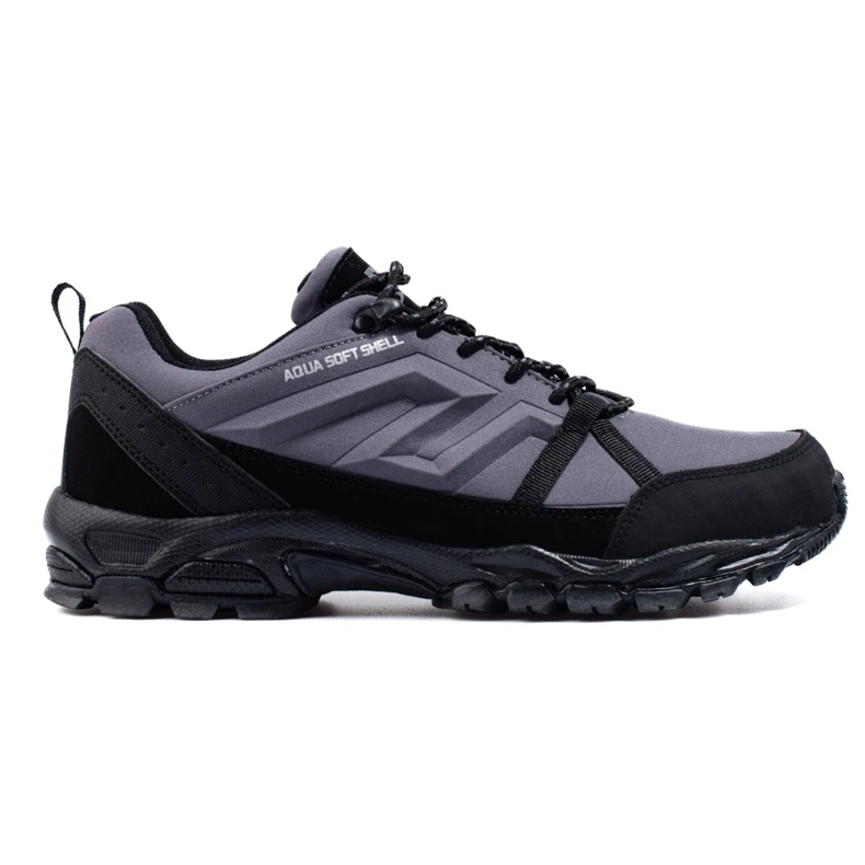 Zapatillas trekking hombre DK aqua Softshell gris negro 1