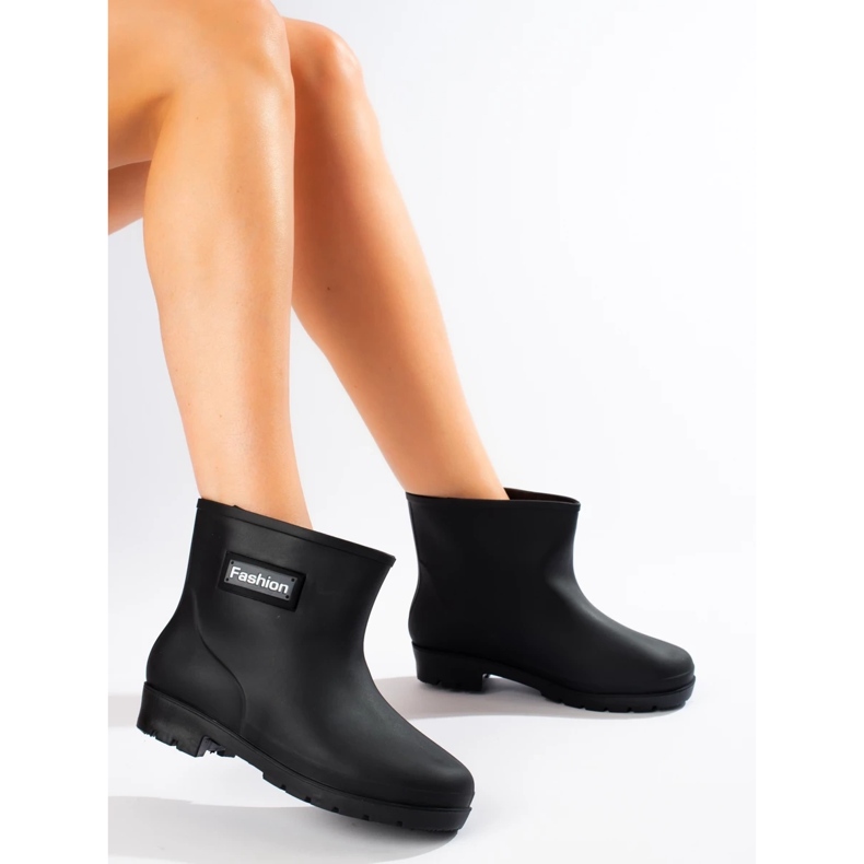 Botas de agua bajas de mujer negras negro 1