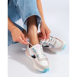 Zapatillas de mujer Big Star KK274097 beige 4