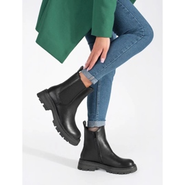 Botas Chelsea de mujer negras con plataforma. negro 1 Botas Chelsea de mujer negras con plataforma. negro 1