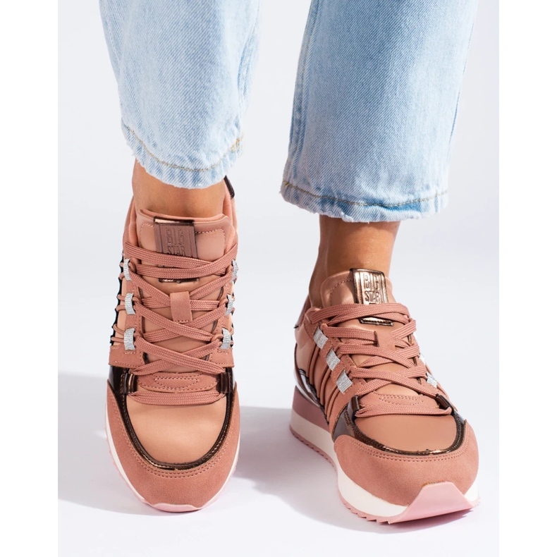 Zapatillas de mujer Big Star KK274111 rosa 1
