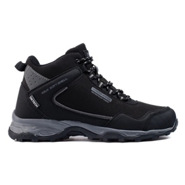 Zapatillas trekking hombre altas con protector DK negro 4