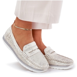 Mocasines De Mujer Confeccionados En Piel Ecológica, Dorado 7