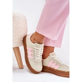 Zapatillas con Plataforma para Mujer, Beige 6