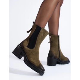 Botas de mujer en un poste con una parte superior alta de Vinceza marrón 2