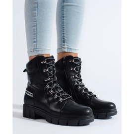 Bolsos de mujer negros con cordones 3