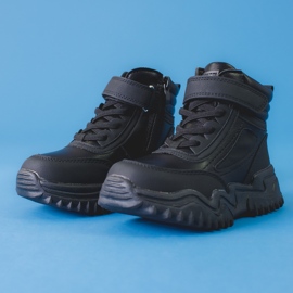 Botas negras con aislamiento para niños negro 1