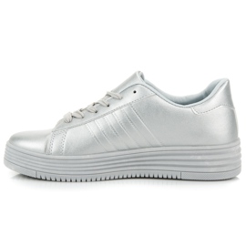 Zapatillas plateadas gris 2