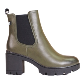 Botines verdes de mujer 1