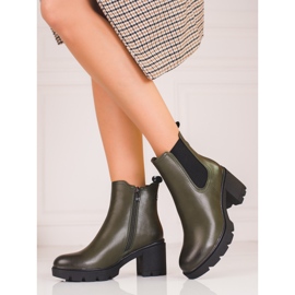 Botines verdes de mujer 2