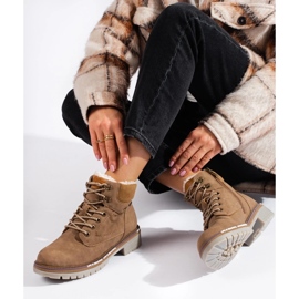 Botas de montaña marrones para mujer marrón 2