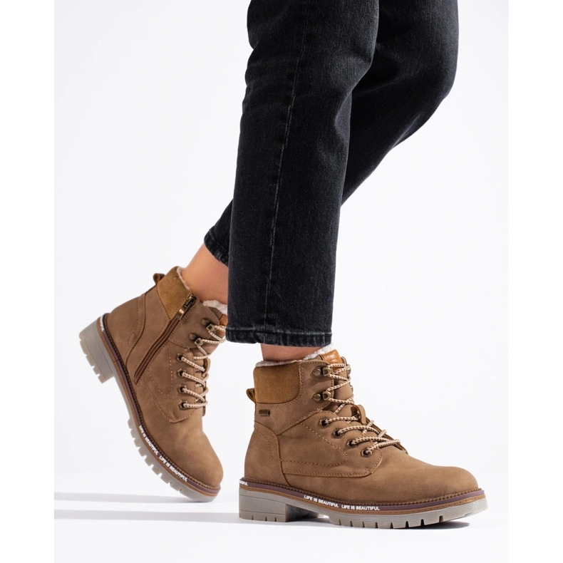 Botas de montaña marrones para mujer marrón 1