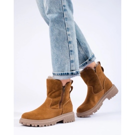 Botas aislantes de mujer. beige 3