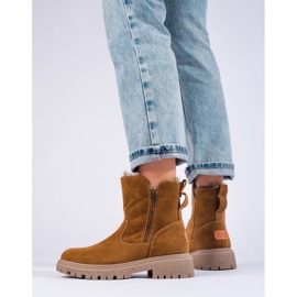 Botas aislantes de mujer. beige 4