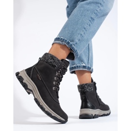 Botas de plataforma de mujer negras negro 3