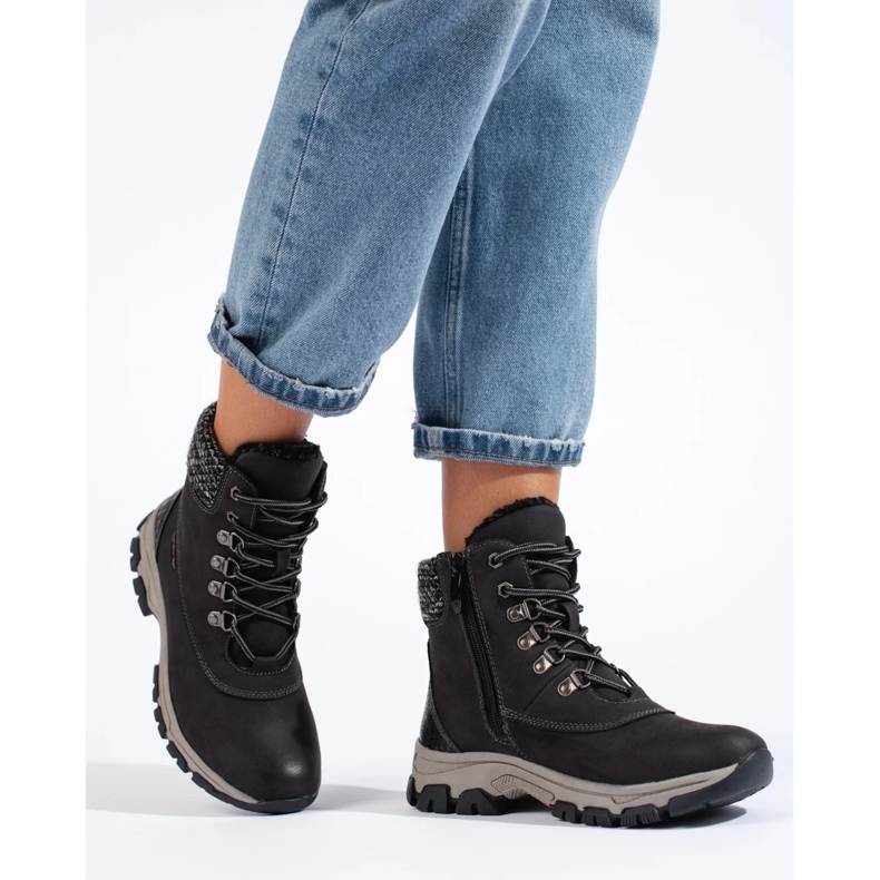 Botas de plataforma de mujer negras negro 2