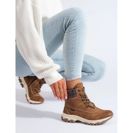 Botas de plataforma de mujer marrones marrón 3