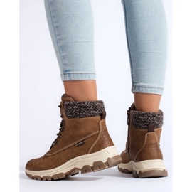 Botas de plataforma de mujer marrones marrón 1