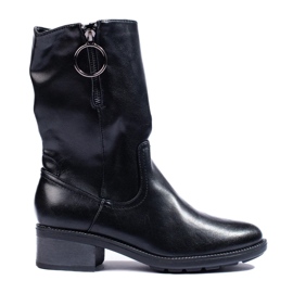 Botas altas Shelovet negras para mujer negro 3