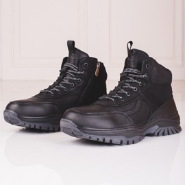 SHELOVET Botas de invierno para hombre con pelo. negro 3