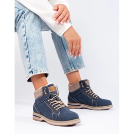 Botas de montaña con aislamiento azul para mujer 3