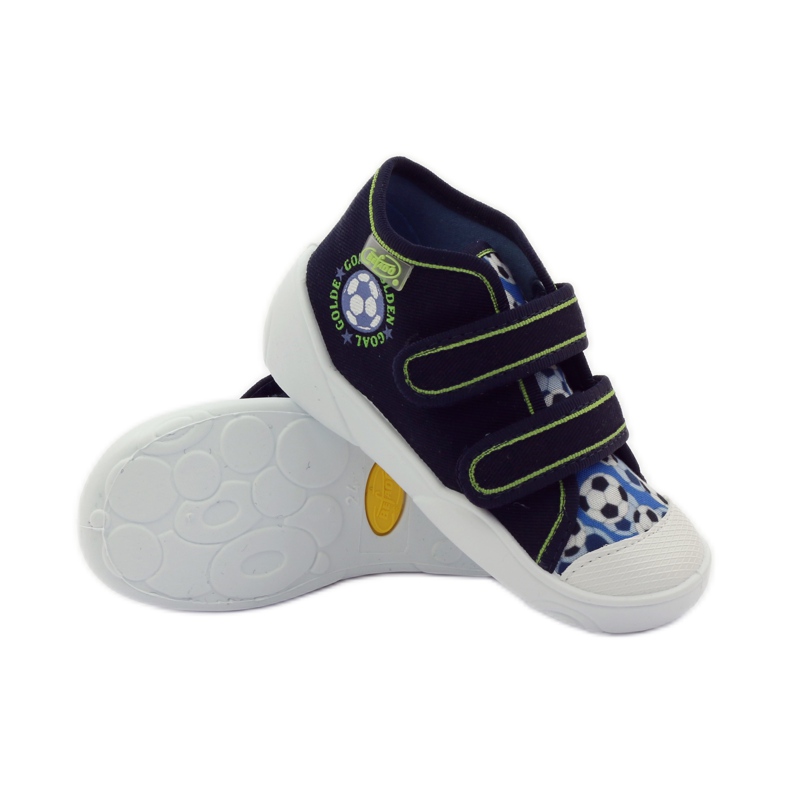 Befado zapatos de niños zapatillas zapatillas 212P052 azul marino azul blanco 3
