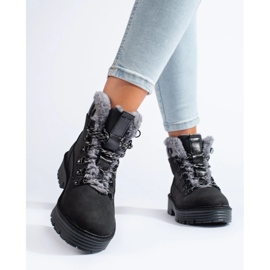 Botas de montaña de mujer Shelovet negras negro 2