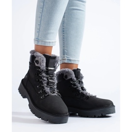 Botas de montaña de mujer Shelovet negras negro 3