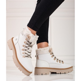 Botas de montaña blancas para mujer blanco 2