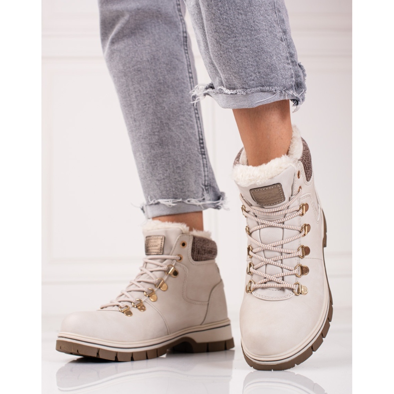 Botines beige con shelovet ecopiel 2