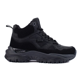 Zapatillas de mujer en la plataforma Big Star KK274356 negro 1