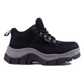 Zapatillas de mujer Big Star KK274364B con suela gruesa negro 2