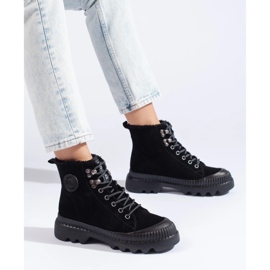 Botas de montaña negras en la plataforma Big Star KK274522 negro 3