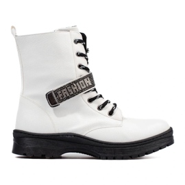 W. Potocki Botas de niña Potocki con cristales blanco 1