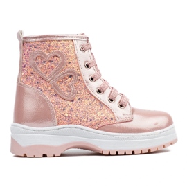 W. Potocki Botas de niña con purpurina Potocki rosa 1