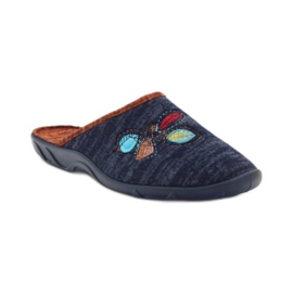 Befado zapatos de mujer zapatillas 235d153 zapatillas marrón azul marino 1