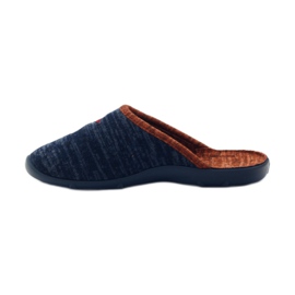 Befado zapatos de mujer zapatillas 235d153 zapatillas marrón azul marino 2