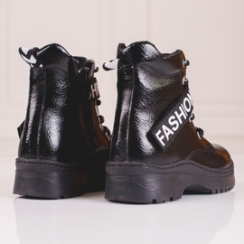 W. Potocki Botas de niña Potocki moda negro 3