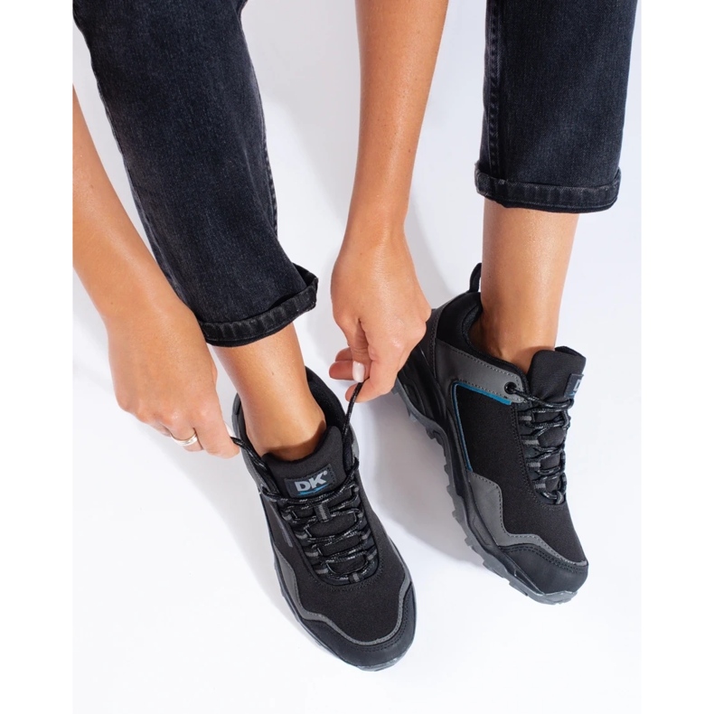 Zapatillas trekking mujer DK Waterproof gris negro 2