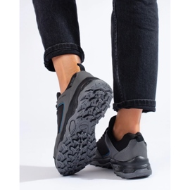 Zapatillas trekking mujer DK Waterproof gris negro 4