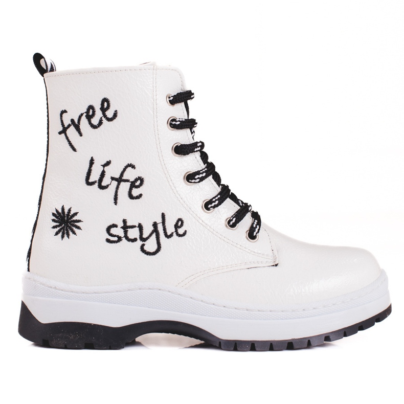 W. Potocki Botas blancas para niñas de Potocki. blanco 1