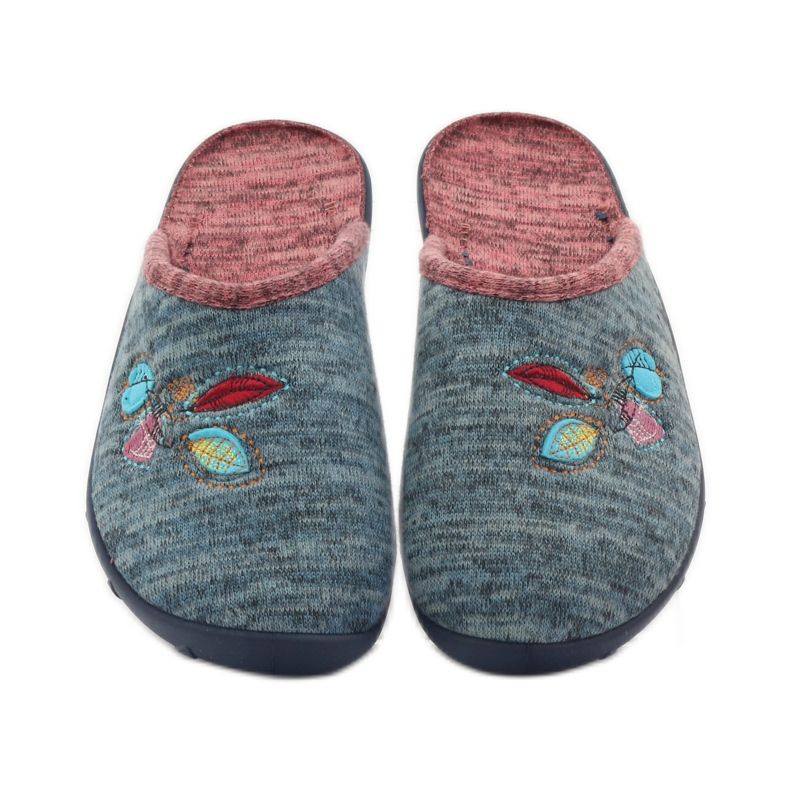 Befado zapatos de mujer zapatillas 235d151 zapatillas marrón azul 4