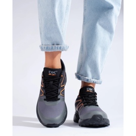 Zapatillas trekking mujer DK Softshell negro y gris 2